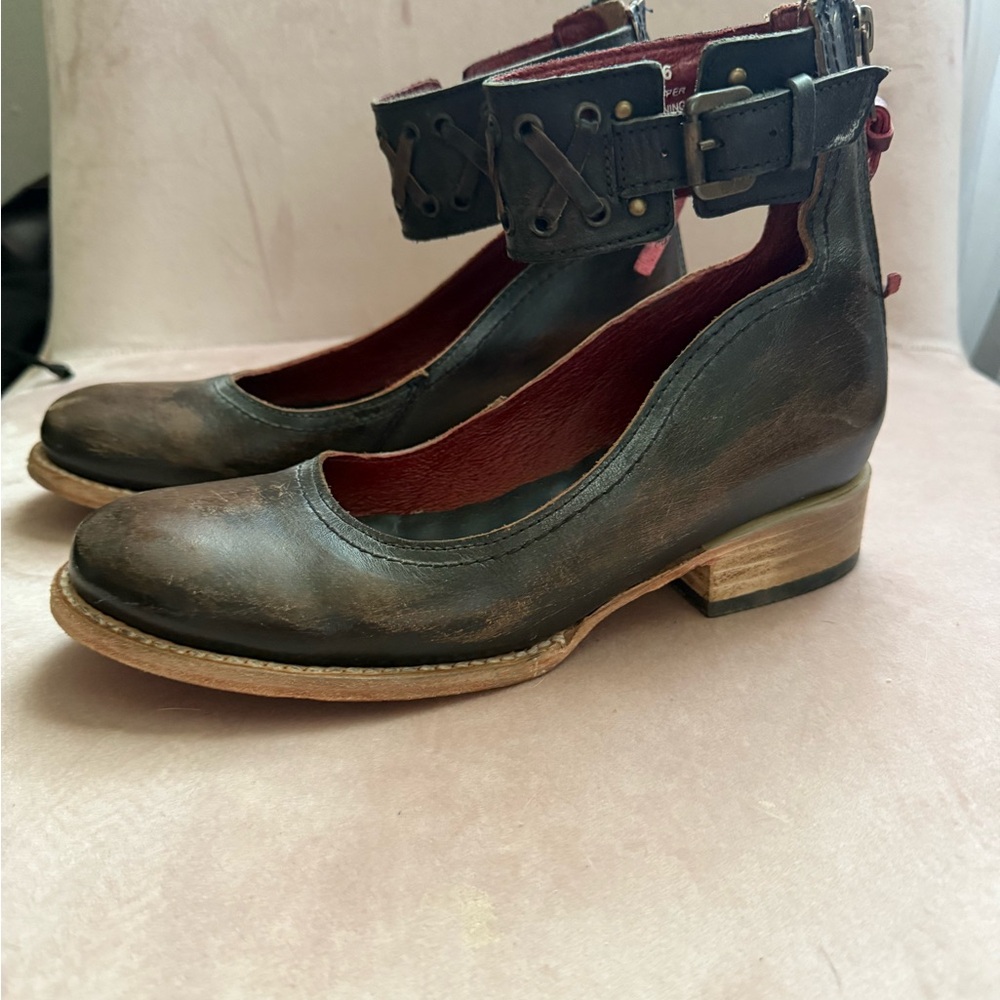 Freebird by Steven Moana Brown Leather Women's Ankle Booties